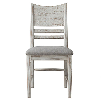 Modern Rustic - Panel Chair - Weathered White