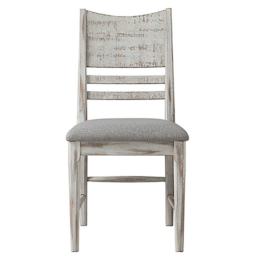 Modern Rustic - Panel Chair - Weathered White