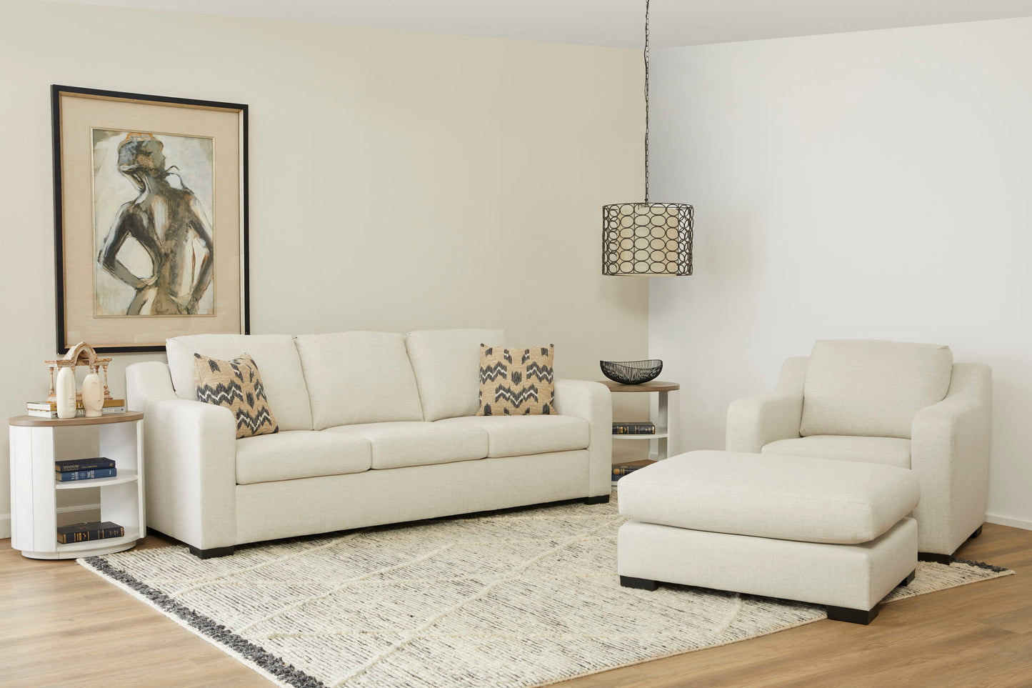 Noah - Fabric Ottoman