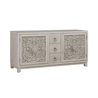 Sundance - 2 Door 3 Drawer Wood Accent Cabinet - White