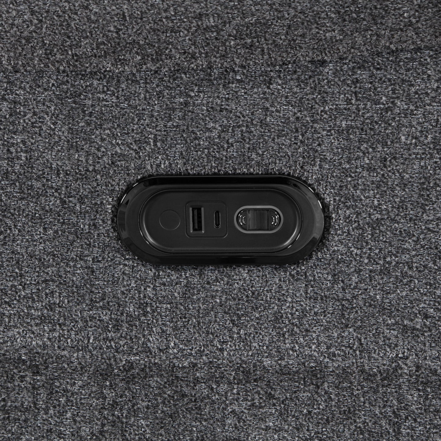 Redondo - Glider Recliner With Heat, Massage, Power - Dark Gray