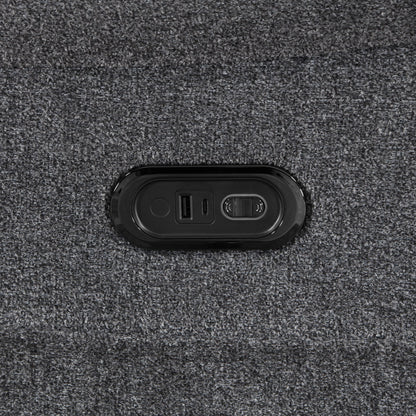 Redondo - Glider Recliner With Heat, Massage, Power - Dark Gray