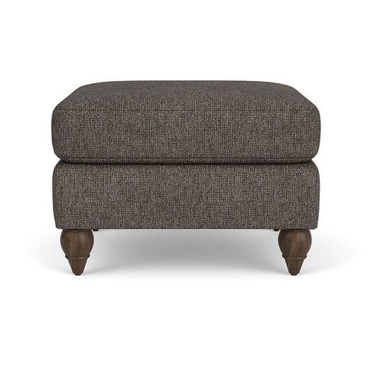 Moxy - Fabric Ottoman, Round Turned Legs