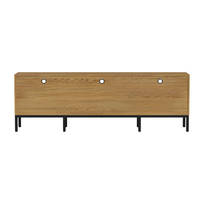 Newport - 85" TV Console - Natural Oak