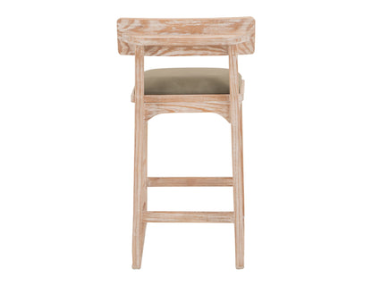 Balam - 30" Upholstered Barstool (Set of 2) - Light Brown