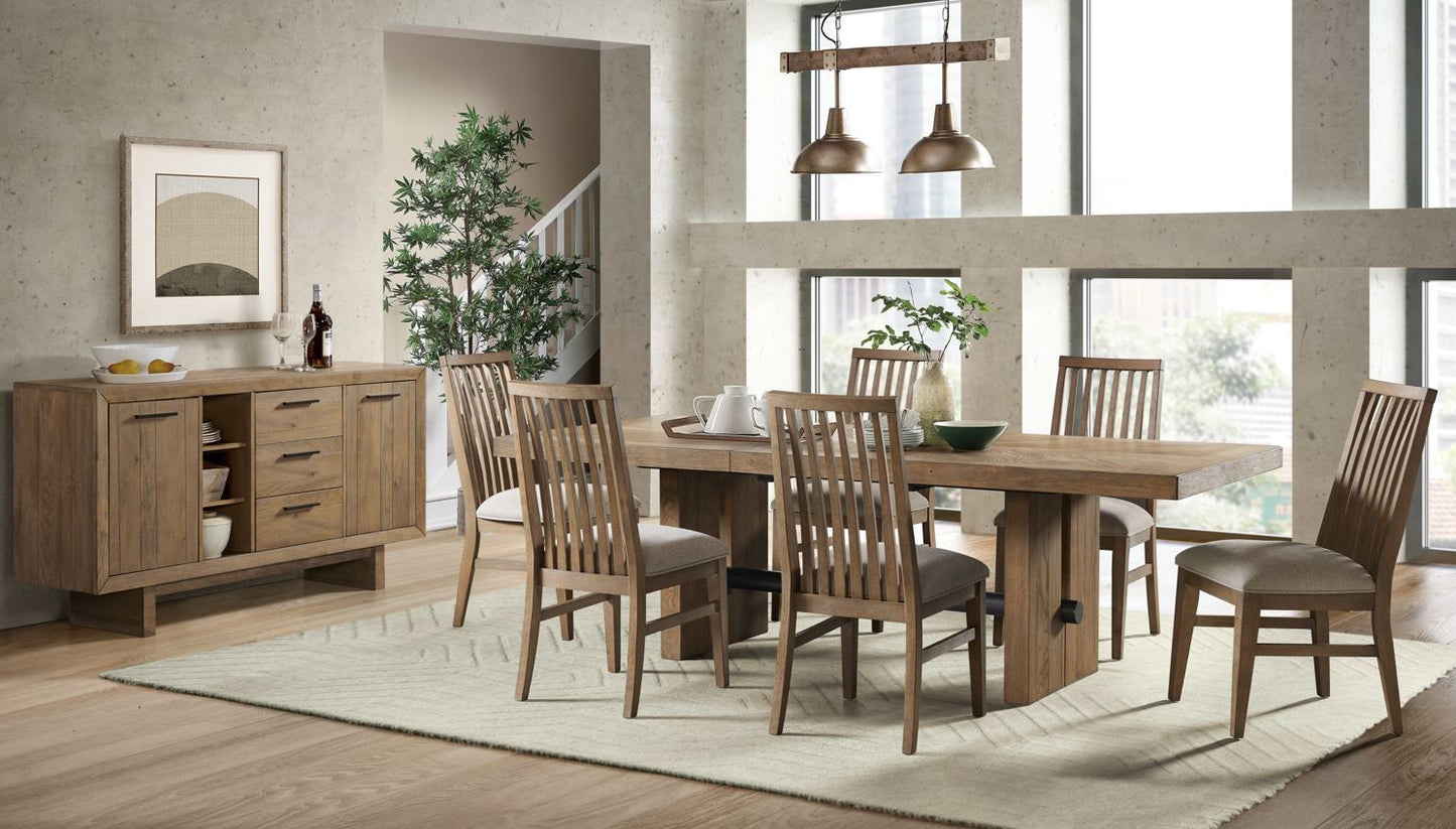Landmark - Trestle Dining Table - Weathered Oak