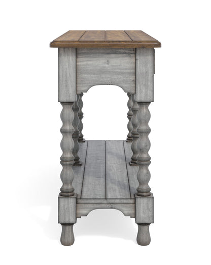 Plymouth - Sofa Table With Drawers - Gray