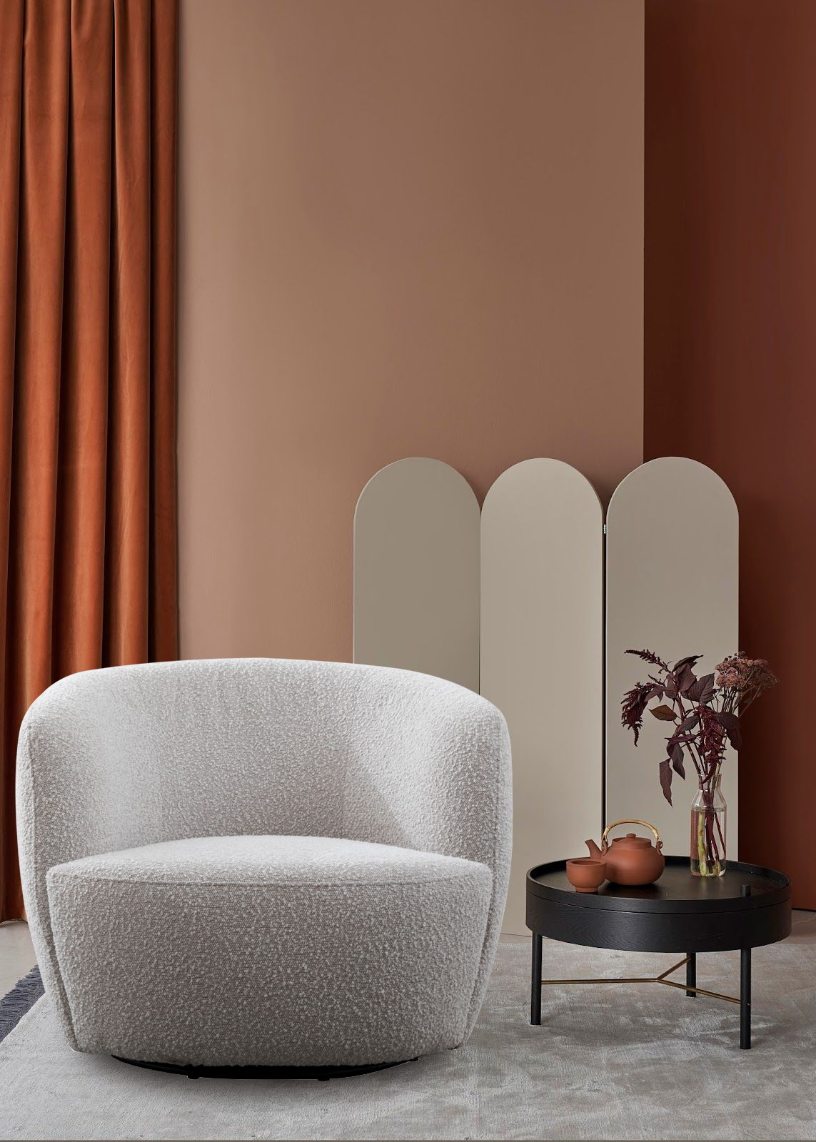 Carina - Swivel Barrel Chair