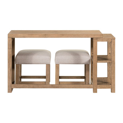 Corso - 3 Piece Console Set - Natural & Concrete