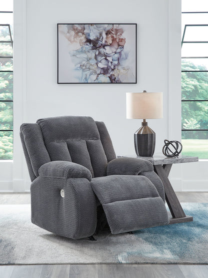 Observation - Power Rocker Recliner - Steel