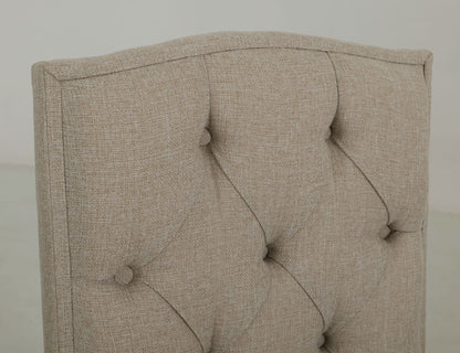 Marquez - Upholstered Chair With Tufted Back (Set of 2) - Two Tone Light Brown