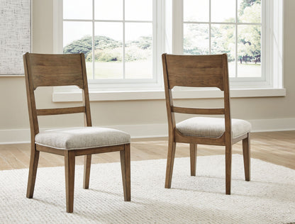 Cabalynn - Dining Uph Side Chair (Set of 2) - Oatmeal / Light Brown