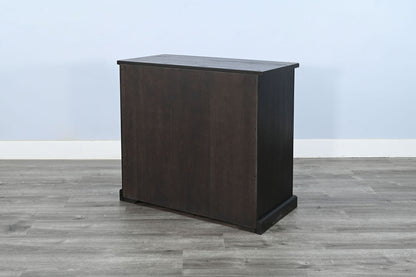 Elena - Modern Wood Display Cabinet With Arched Glass Doors