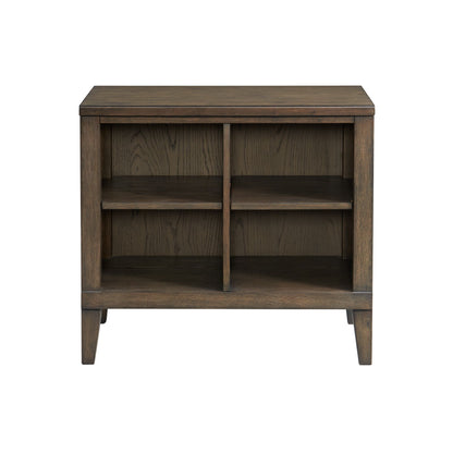 Preston - Bunching Open File Cabinet - Weathered Vintage Oak