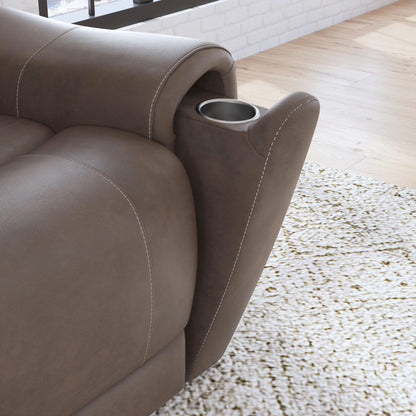 Carter - Power Reclining Sofa With Console & Power Headrests & Lumbar - Cappuccino