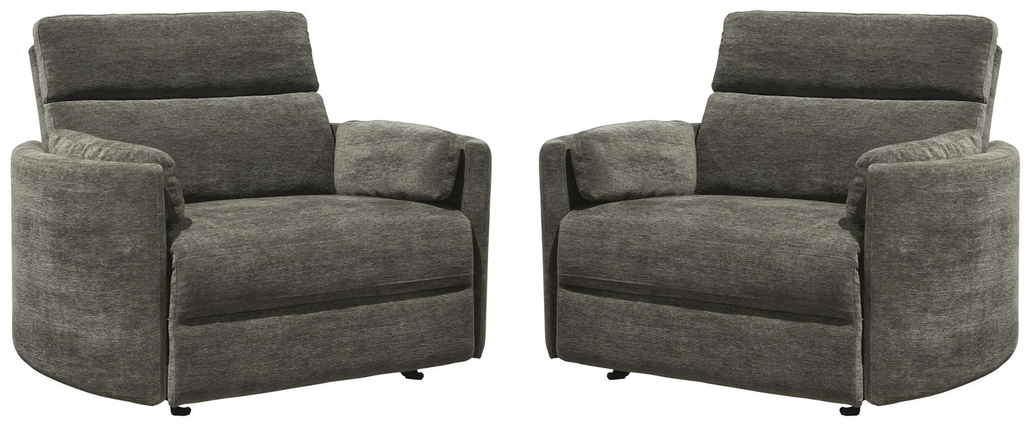 Radius Xl - Extra Wide Power Glider Recliner (Set of 2)