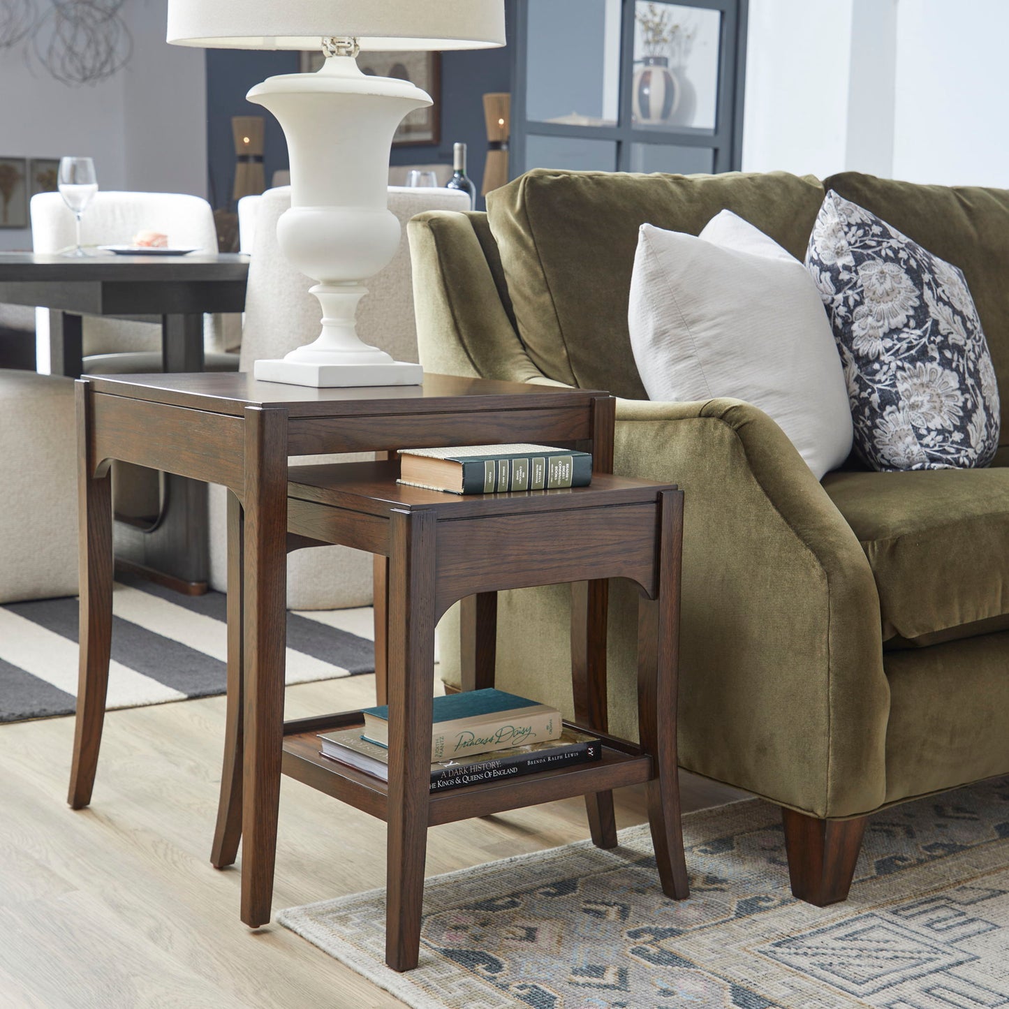 Sylvie - Tall Bunching Table - Dark Brown