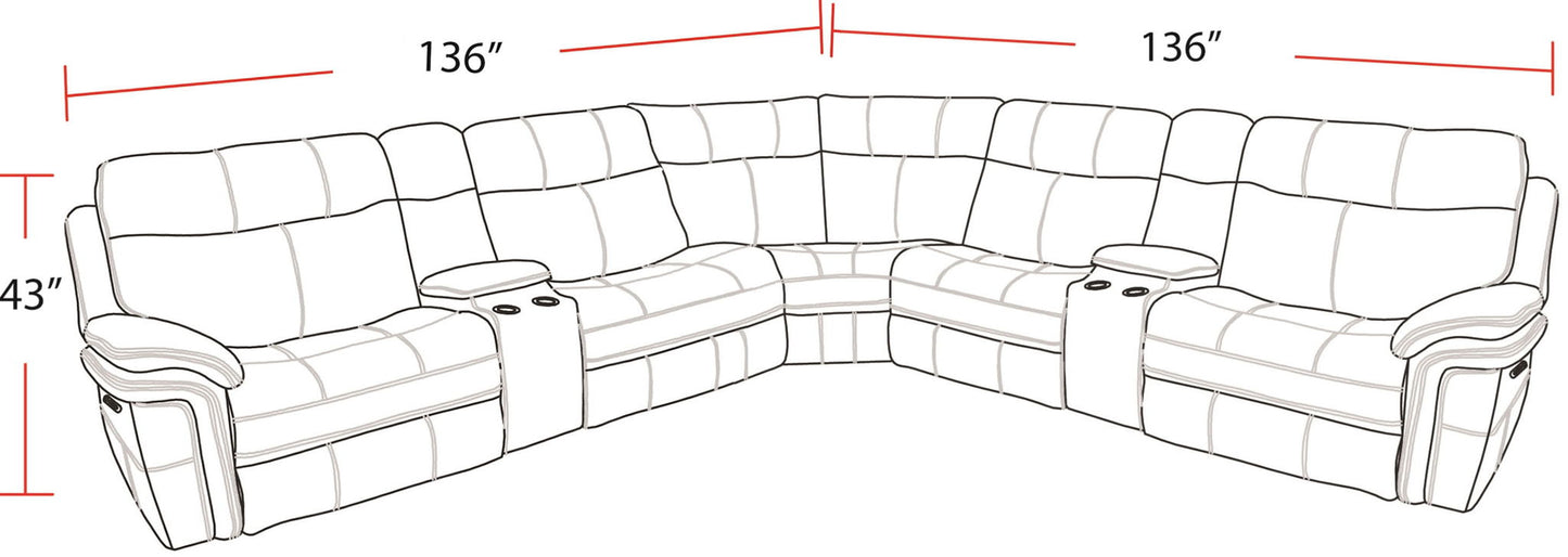 Mason - Modular Power Reclining Sectional