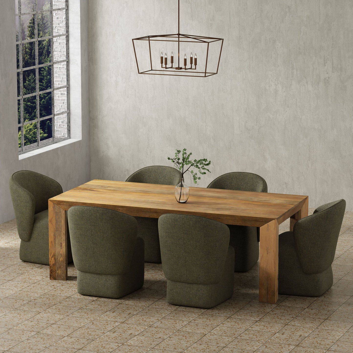 Crossings - Downtown Rectangular Dining Table - Amber