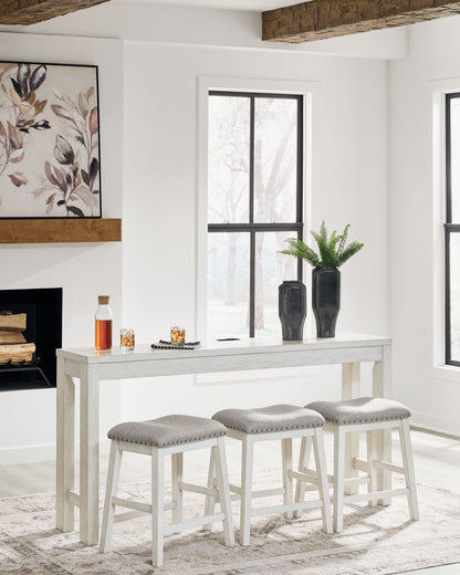 Robbinsdale - Rectangular Dining Room Counter Table Set (Set of 4) - Antique White