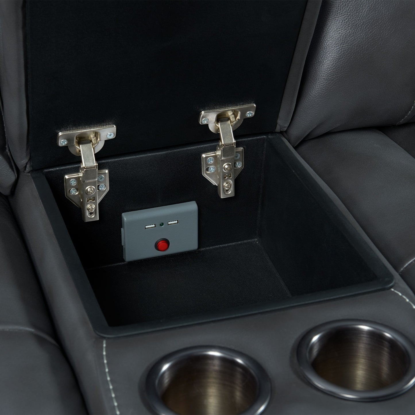 Summit - Dual-Power Loveseat - Bolero Slate