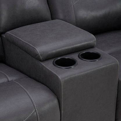 Caldwell - Power Console Loveseat
