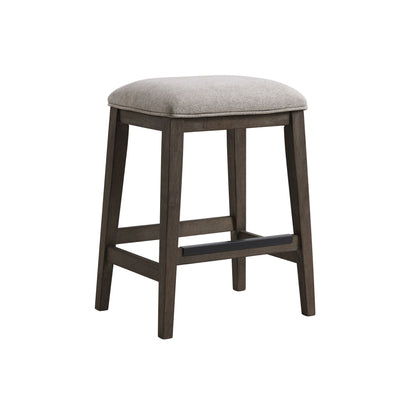 Hearst - Backless Stool - Reclaimed Chevron