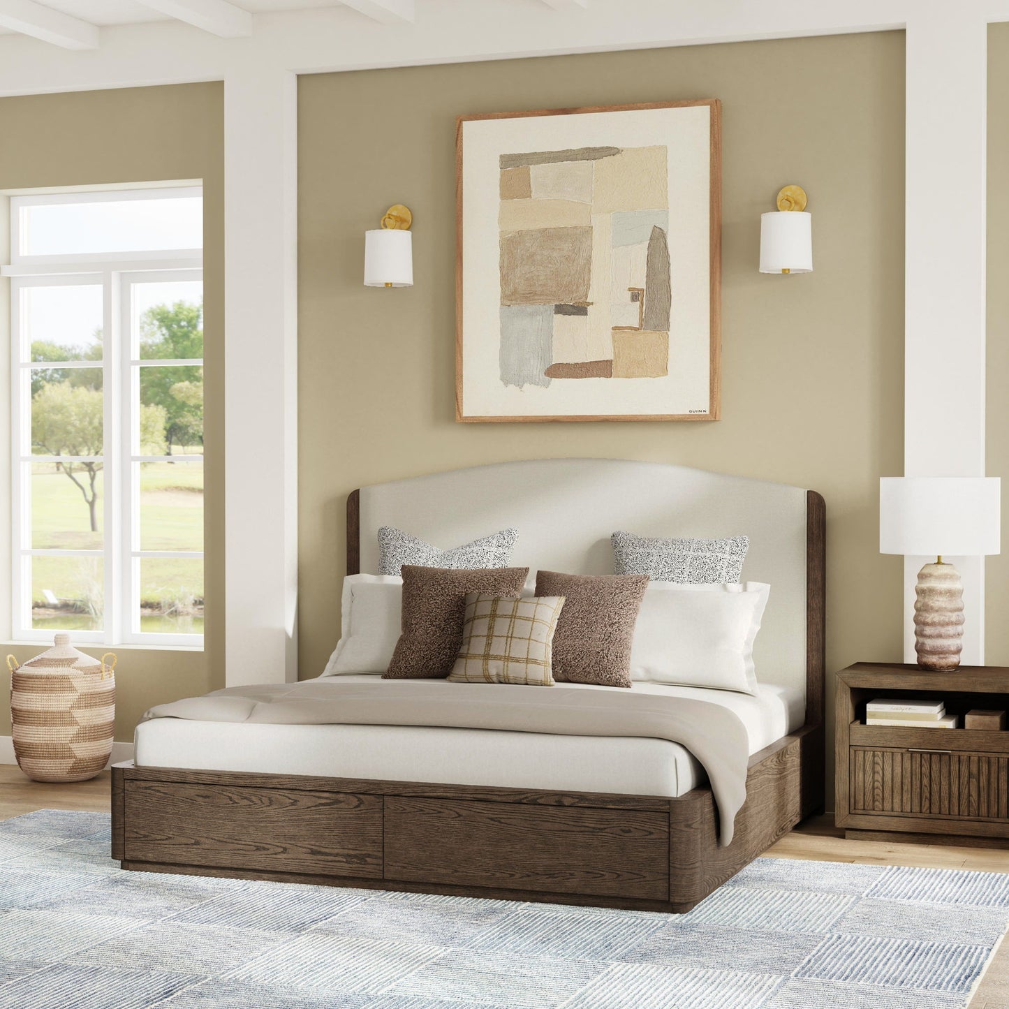 Athens - Upholstered Storage Bed