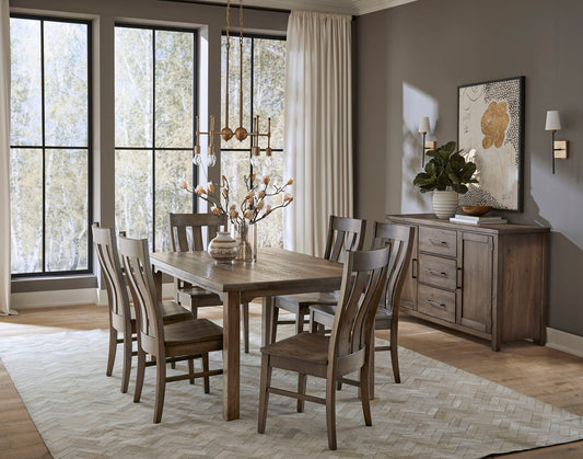 Dovetail - Friendship Table - 60" - Aged Gray