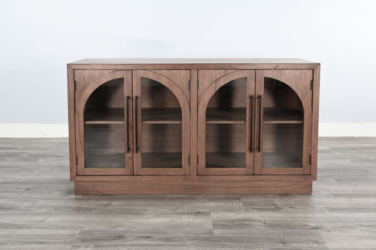 Double Arch Accent Cabinet - Cinder