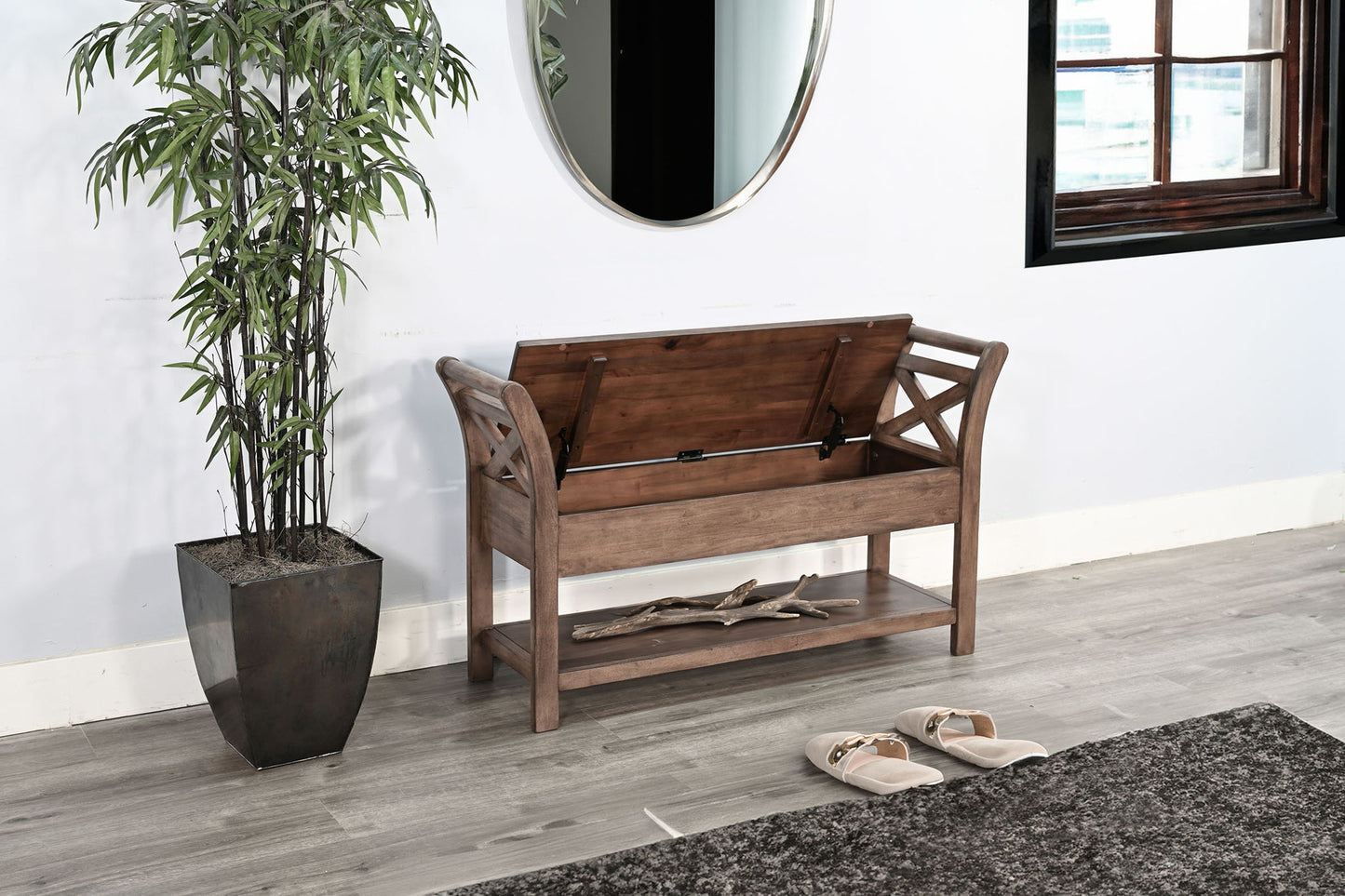 48" Accent Storage Bench - Buckskin