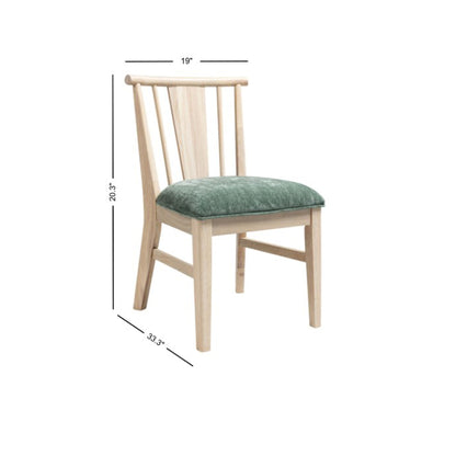 West End - Spindle Chair With Sage Green Seat