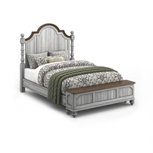 Plymouth - Queen Storage Footboard - Gray