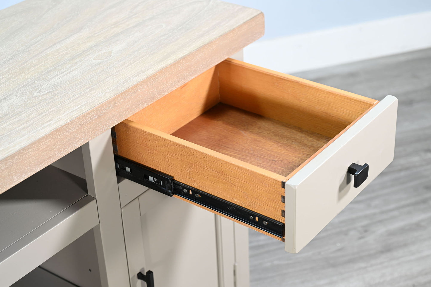 Media Cabinet - Wheat / Pavestone