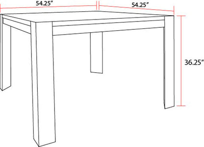 Cedar Fork - Square Counter Height Dining Table - Smoked Arabica