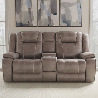 Blake - Reclining Console Loveseat - Desert Taupe