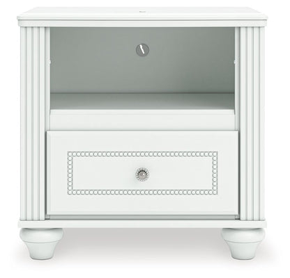 Kozlani - One Drawer Night Stand - White