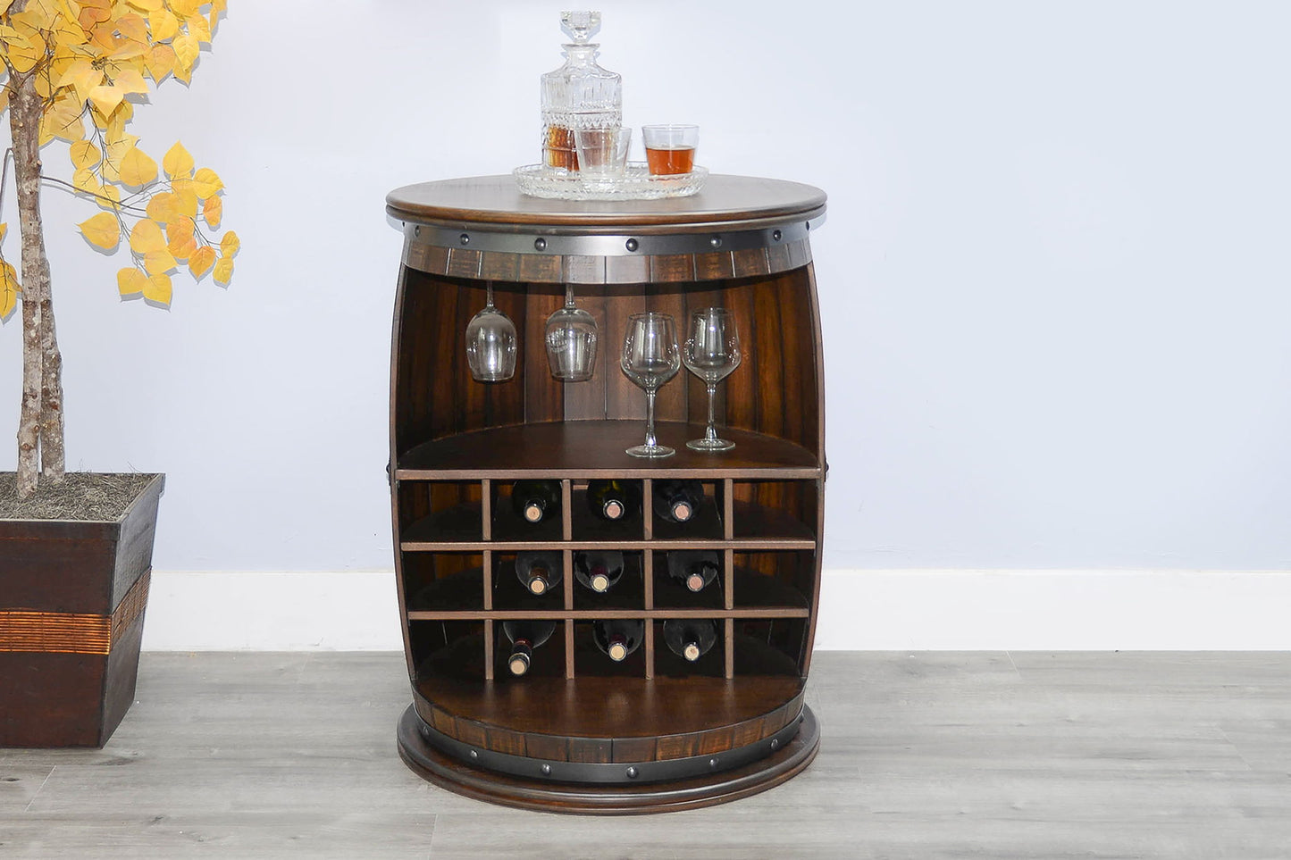 Homestead - Wine Rack - Dark Brown