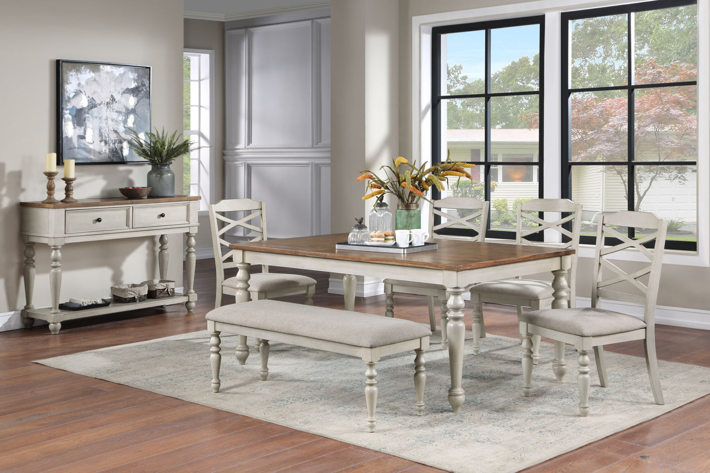 Jennifer - Dining Tablee - White - Wood