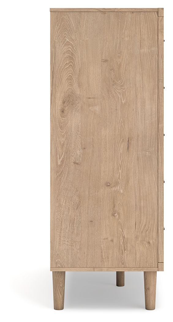 Cielden - Five Drawer Wide Chest - Two-Tone