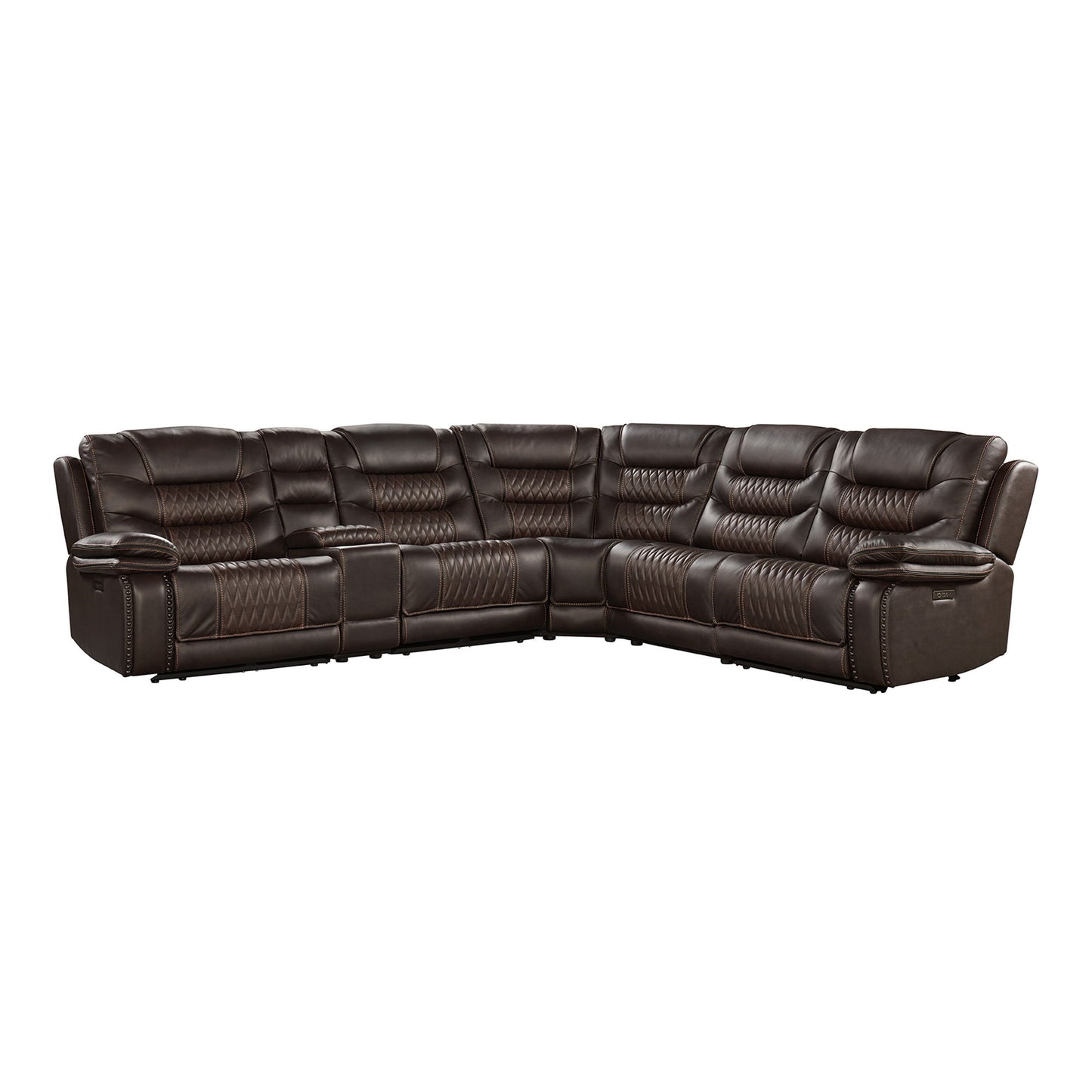 Cody - Dual-Power Sectional Set - Colorado Dark Brown