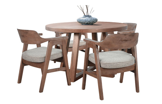 Mia - Round Wood Dining Set