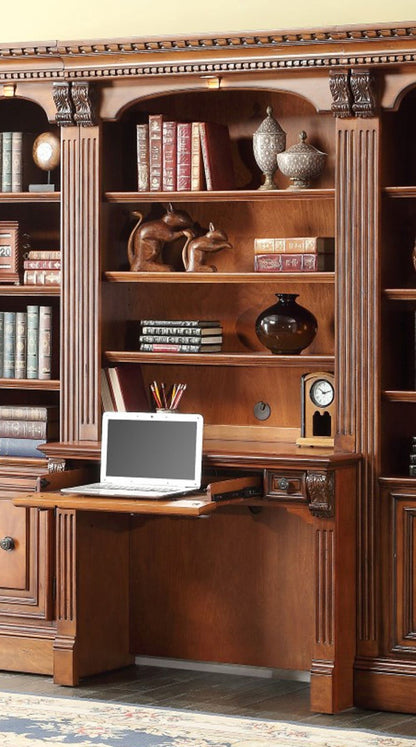 Huntington - Library Desk (2 Piece) - Antique Vintage Pecan
