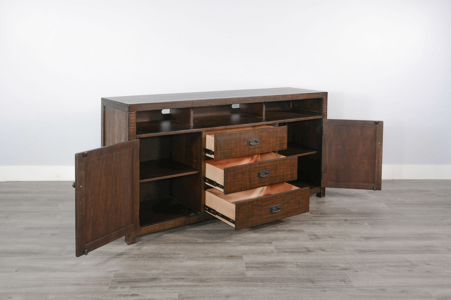 Homestead - 66" TV Console - Tobacco Leaf