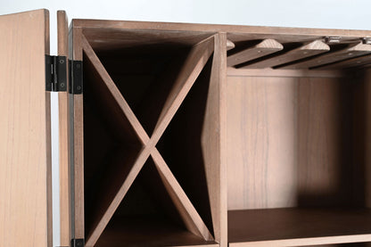 Violet - Wine Bar Cabinet - Oak Grove
