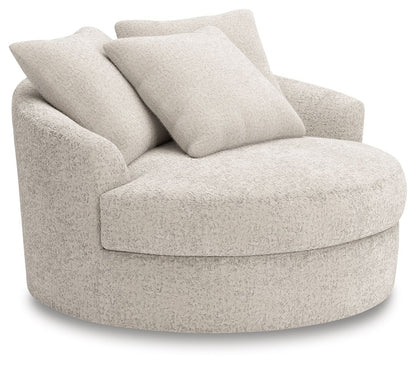 Cuddle Plush - 3 Pc. - 3-Piece Sectional, Chair And Ottoman - Arctic