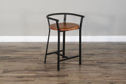 Metroflex - Barstool With Wood Seat