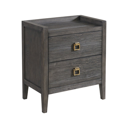 Portia - Drawer Nightstand - Brushed Brindle