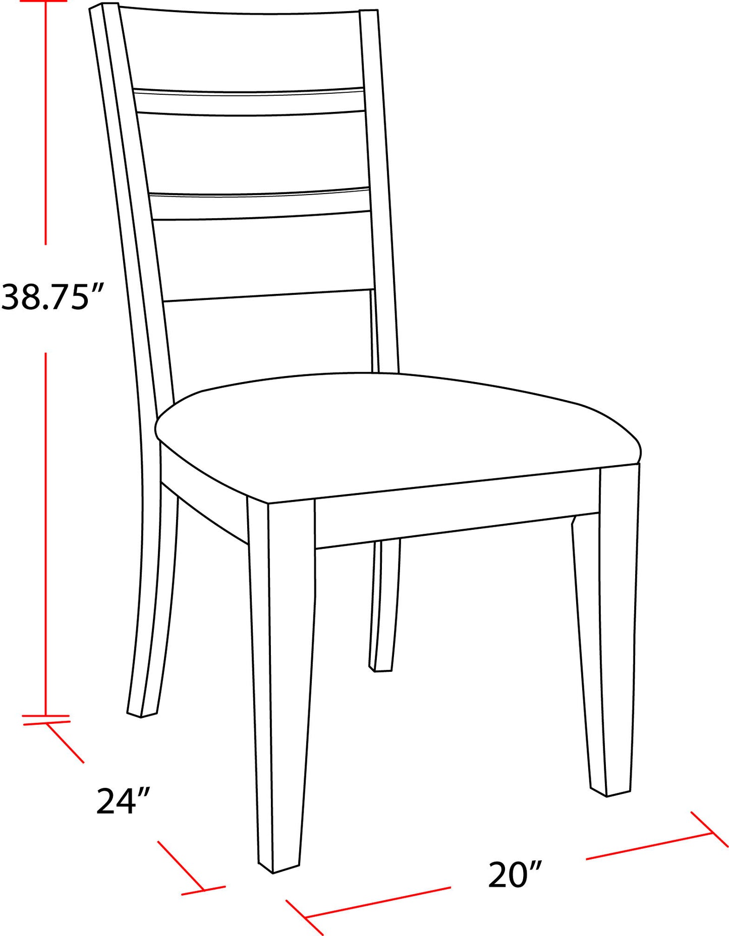 Cedar Fork - Dining Dining Chair (Set of 2) - Smoked Arabica