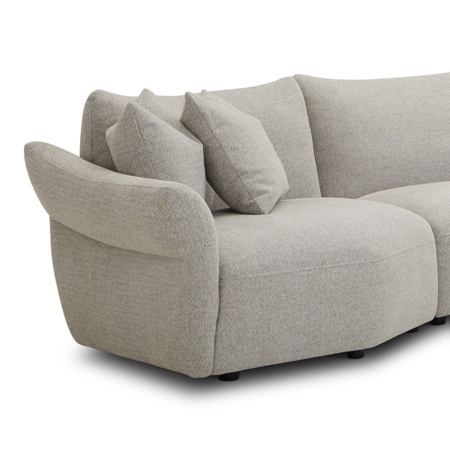 Playful - 6 Piece Modular Sectional - Canes Cobblestone